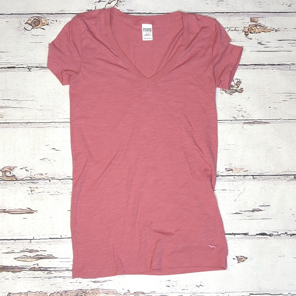 Pink brand, pink V neck T-Shirt